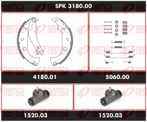 REMSA SPK 3180.00 Brake Kit, drum brake