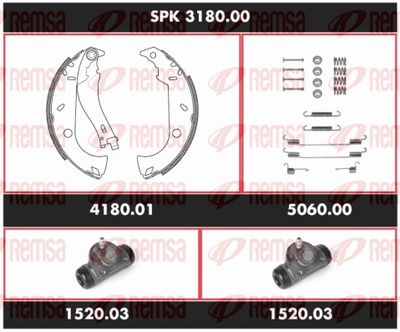 Brake Kit, drum brake REMSA SPK 3180.00