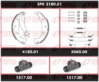 Brake Kit, drum brake REMSA SPK 3180.01