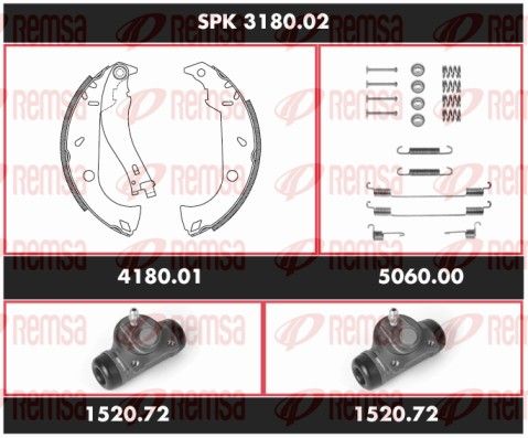 REMSA SPK 3180.02 Brake Kit, drum brake