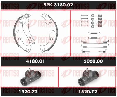 Brake Kit, drum brake REMSA SPK 3180.02