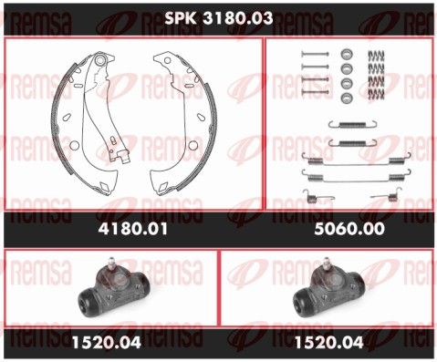 REMSA SPK 3180.03 Brake Kit, drum brake