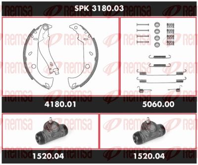 Brake Kit, drum brake REMSA SPK 3180.03