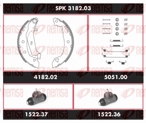 REMSA SPK 3182.03 Brake Kit, drum brake