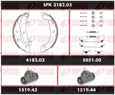 Brake Kit, drum brake REMSA SPK 3182.05