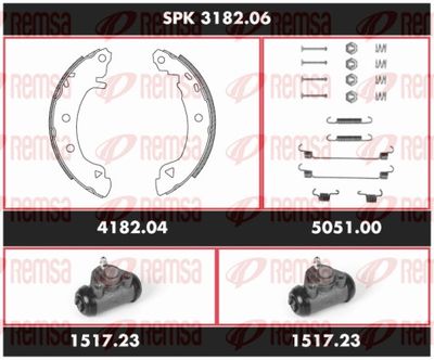 Brake Kit, drum brake REMSA SPK 3182.06