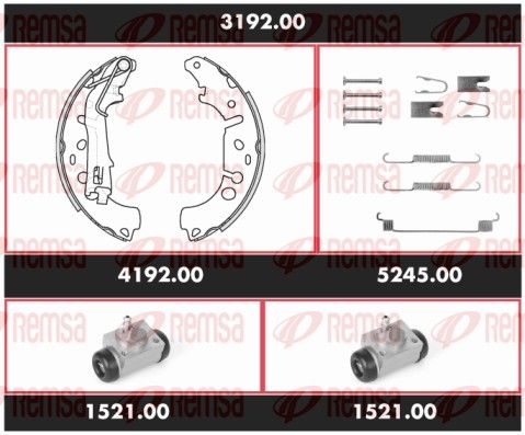 REMSA SPK 3192.00 Brake Kit, drum brake