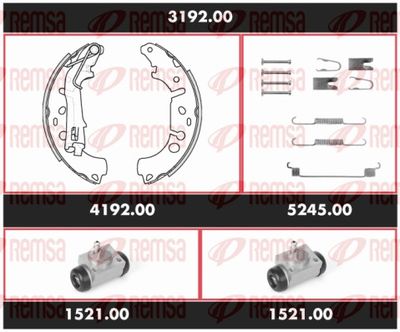 Brake Kit, drum brake REMSA SPK 3192.00