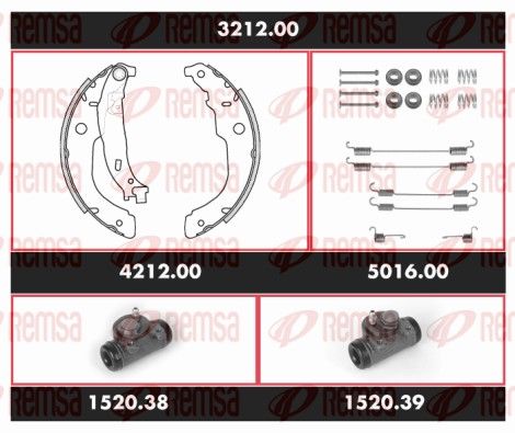REMSA SPK 3212.00 Brake Kit, drum brake