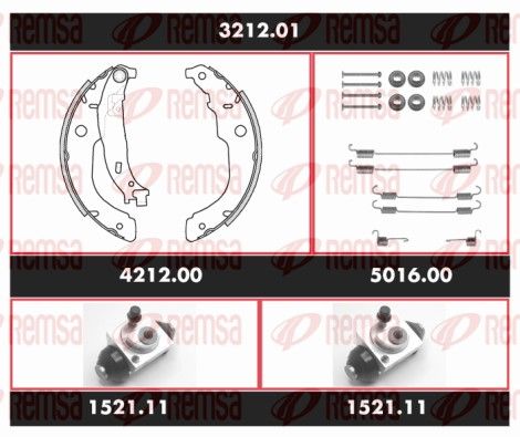 REMSA SPK 3212.01 Brake Kit, drum brake