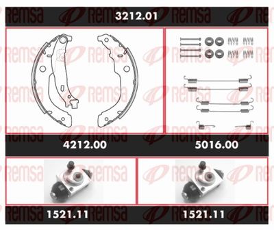 Brake Kit, drum brake REMSA SPK 3212.01
