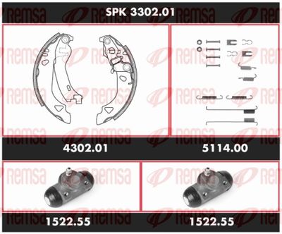 Brake Kit, drum brake REMSA SPK 3302.01