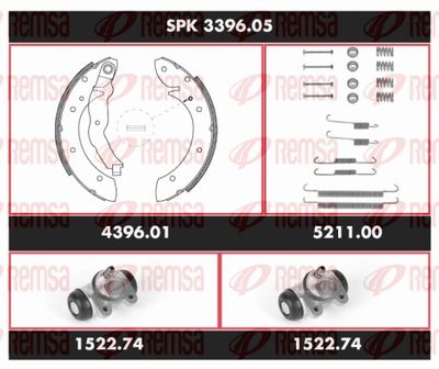 Brake Kit, drum brake REMSA SPK 3396.05