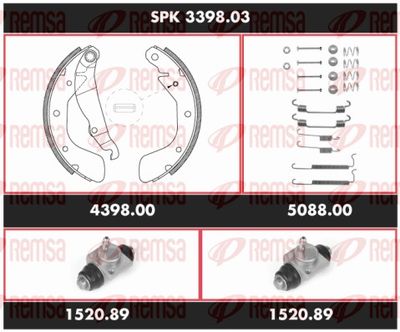 Brake Kit, drum brake REMSA SPK 3398.03