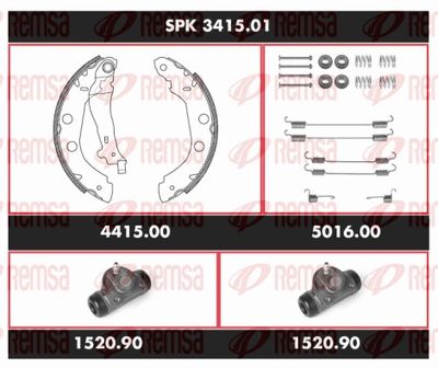 Brake Kit, drum brake REMSA SPK 3415.01