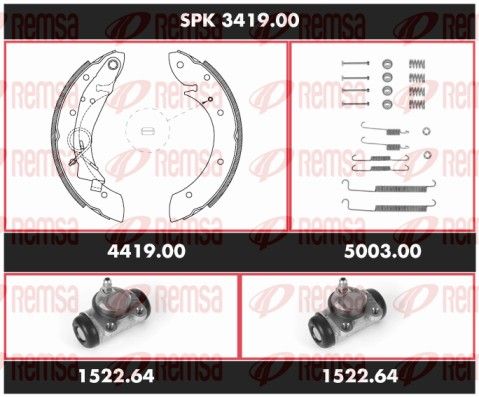 REMSA SPK 3419.00 Brake Kit, drum brake