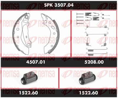Brake Kit, drum brake REMSA SPK 3507.04