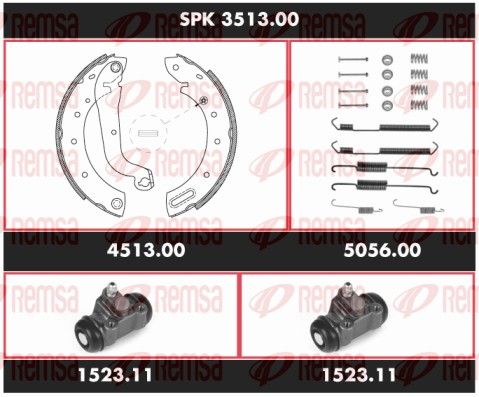 REMSA SPK 3513.00 Brake Kit, drum brake