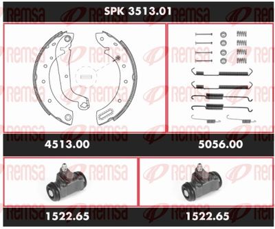 Brake Kit, drum brake REMSA SPK 3513.01