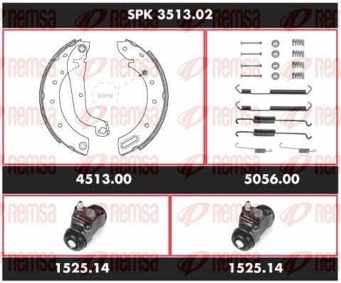 REMSA SPK 3513.02 Brake Kit, drum brake
