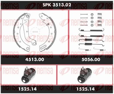 Brake Kit, drum brake REMSA SPK 3513.02