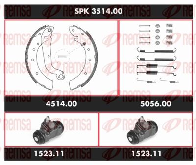 Brake Kit, drum brake REMSA SPK 3514.00