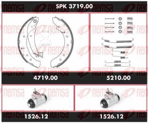 REMSA SPK 3719.00 Brake Kit, drum brake