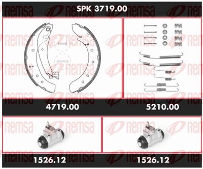 Brake Kit, drum brake REMSA SPK 3719.00