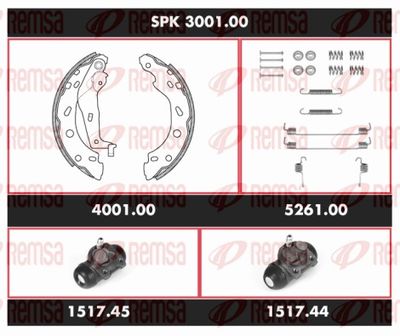 Brake Kit, drum brake REMSA SPK 3001.00