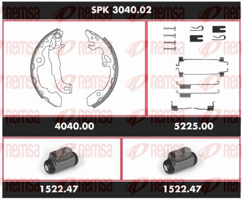 REMSA SPK 3040.02 Brake Kit, drum brake