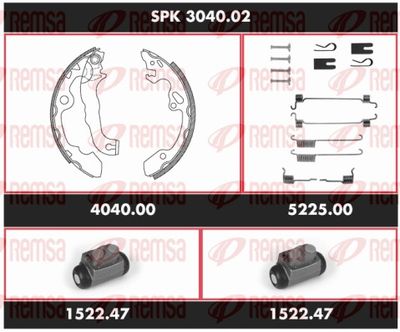 Brake Kit, drum brake REMSA SPK 3040.02