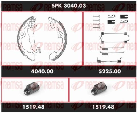 REMSA SPK 3040.03 Brake Kit, drum brake