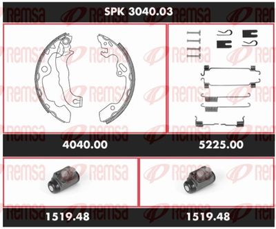Brake Kit, drum brake REMSA SPK 3040.03