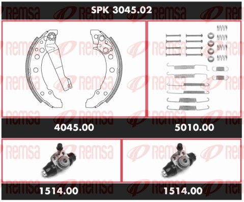REMSA SPK 3045.02 Brake Kit, drum brake