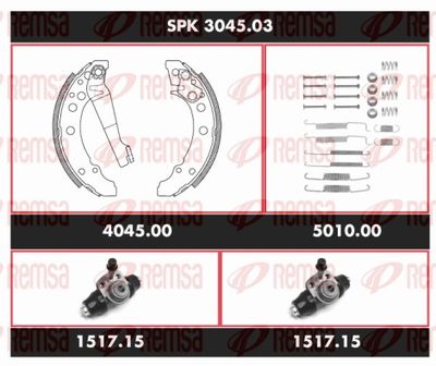 Brake Kit, drum brake REMSA SPK 3045.03
