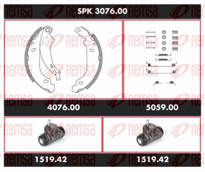 Brake Kit, drum brake REMSA SPK 3076.00