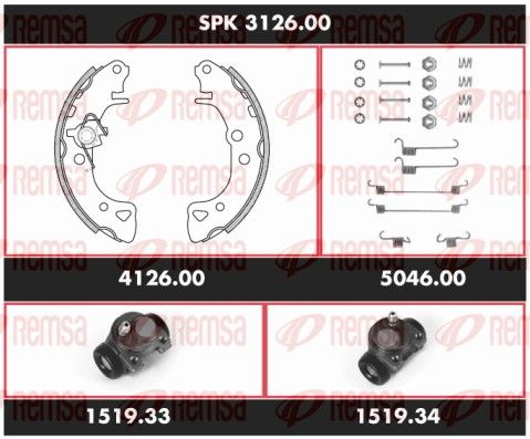 REMSA SPK 3126.00 Brake Kit, drum brake