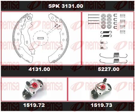 REMSA SPK 3131.00 Brake Kit, drum brake