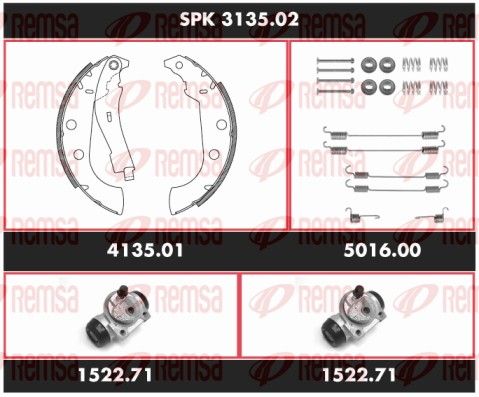 REMSA SPK 3135.02 Brake Kit, drum brake