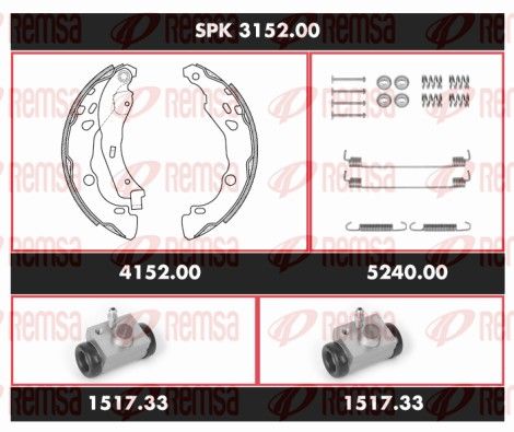 REMSA SPK 3152.00 Brake Kit, drum brake