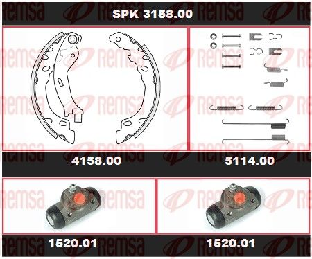REMSA SPK 3158.00 Brake Kit, drum brake