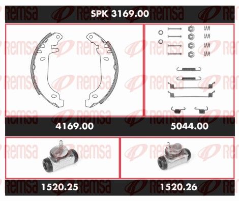 REMSA SPK 3169.00 Brake Kit, drum brake