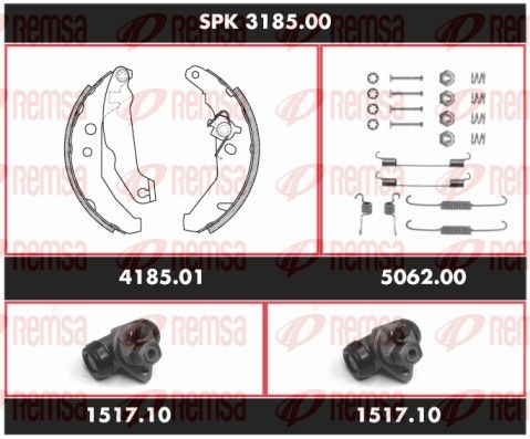 REMSA SPK 3185.00 Brake Kit, drum brake