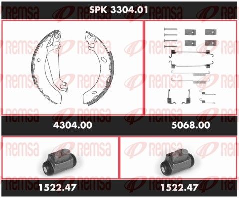 REMSA SPK 3304.01 Brake Kit, drum brake