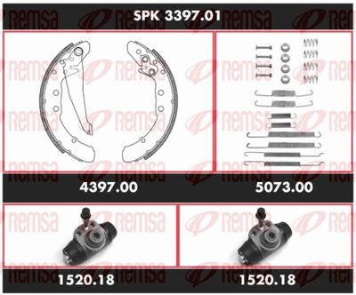 Brake Kit, drum brake REMSA SPK 3397.01
