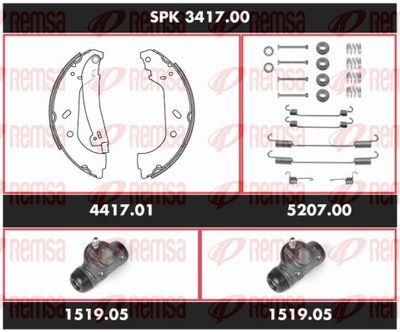 Brake Kit, drum brake REMSA SPK 3417.00