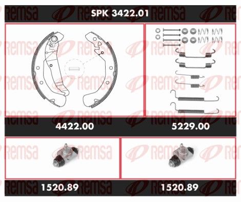 REMSA SPK 3422.01 Brake Kit, drum brake