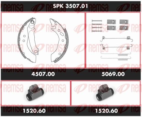 REMSA SPK 3507.01 Brake Kit, drum brake