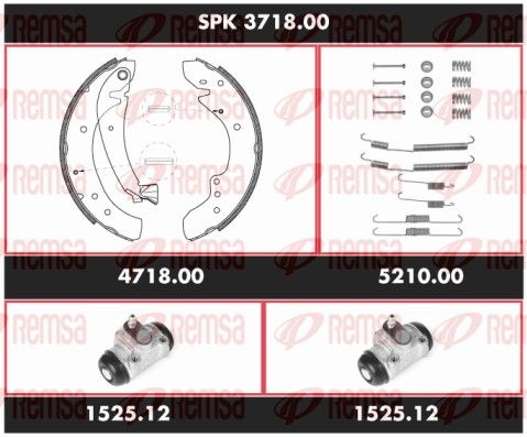 REMSA SPK 3718.00 Brake Kit, drum brake