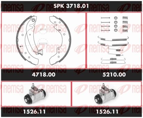REMSA SPK 3718.01 Brake Kit, drum brake